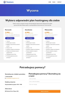 Plany hostingowe Motywy WordPress