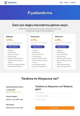 Barındırma Planları