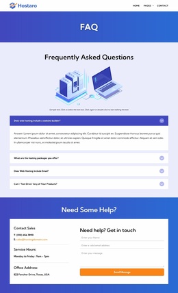 Your questions, answered - Website Template by Nicepage