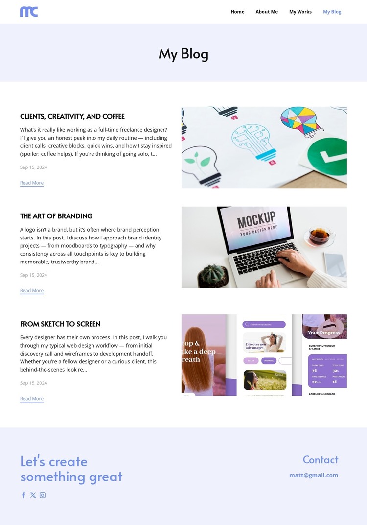 The hosting blog HTML Template