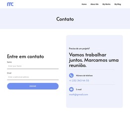 Entre em contato com nossa equipe Modelos HTML
