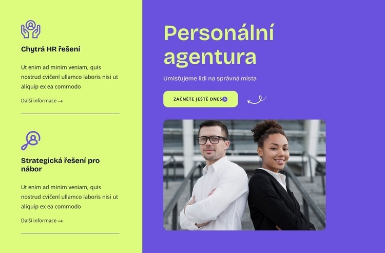 Váš partner v náboru Šablona