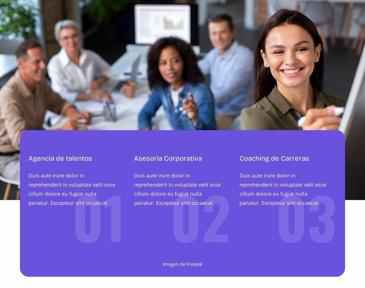 Agencia de talentos Diseño de páginas web