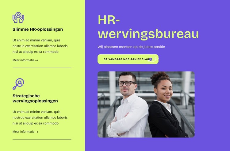 Uw partner bij het inhuren van CSS-sjabloon
