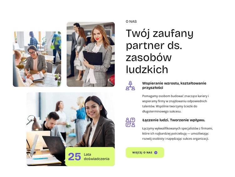 Twój zaufany partner ds. HR Szablon HTML