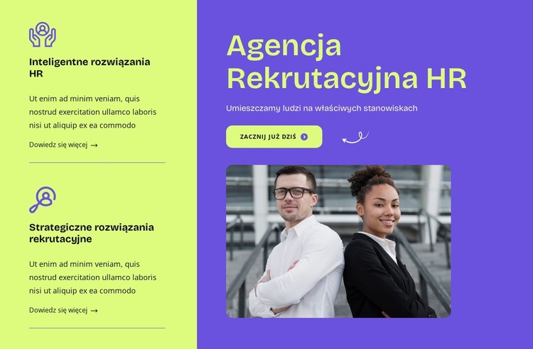 Twój partner w zatrudnianiu Szablon witryny sieci Web