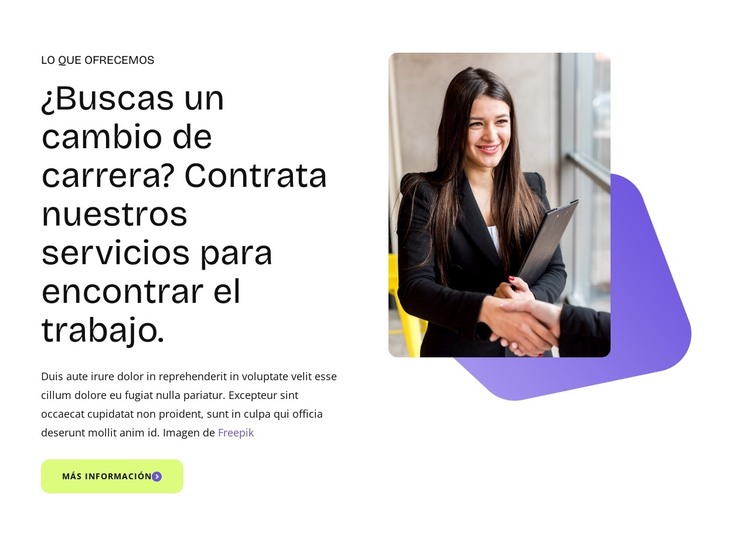 Reclutamiento y headhunting Plantilla HTML