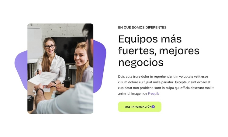 En qué somos diferentes Tema de WordPress