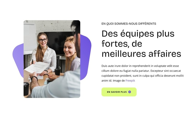 En quoi sommes-nous différents Thème WordPress