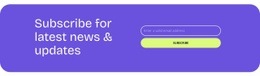 Most Creative Html Code For Subscribe For News