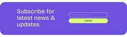 Subscribe For News - HTML5 Template