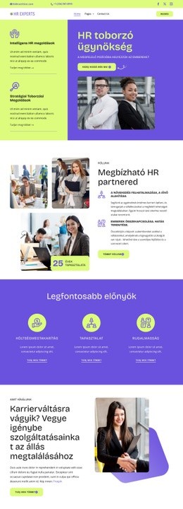 HR Toborzó Ügynökség HTML Sablon