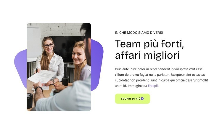 In che cosa siamo diversi Modello