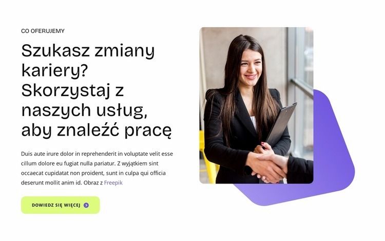 Rekrutacja i headhunting Projekt strony internetowej