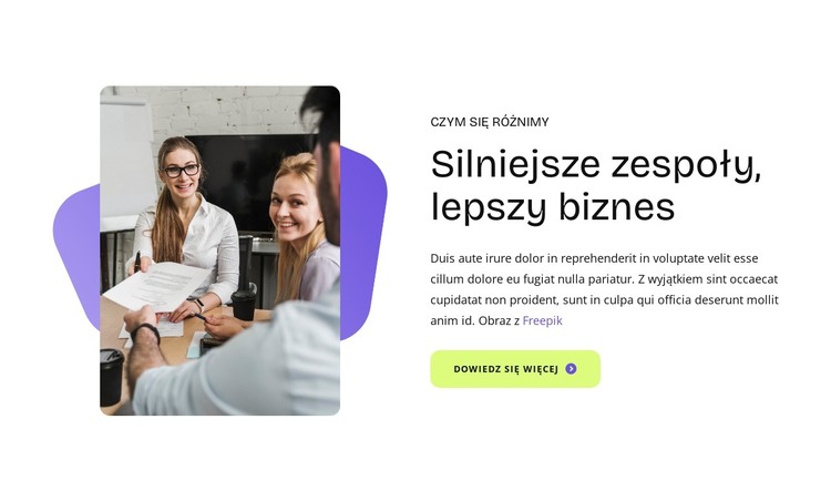 Czym się różnimy Szablon HTML