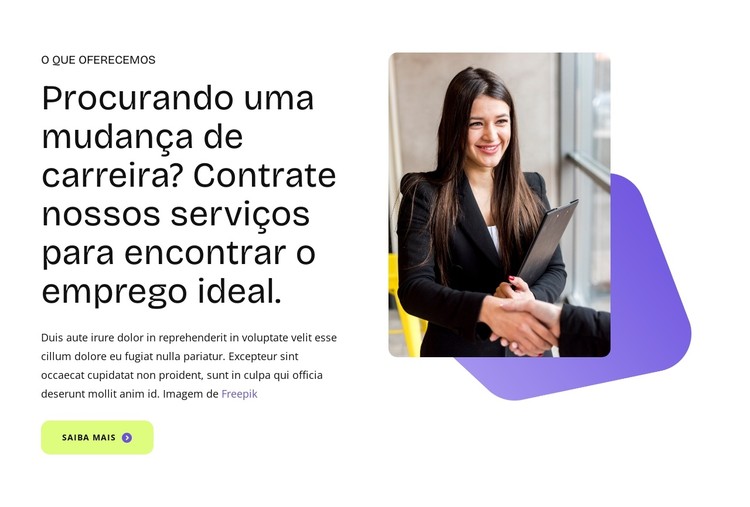 Recrutamento e headhunting Template CSS