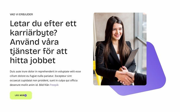 Rekrytering och headhunting HTML-mall