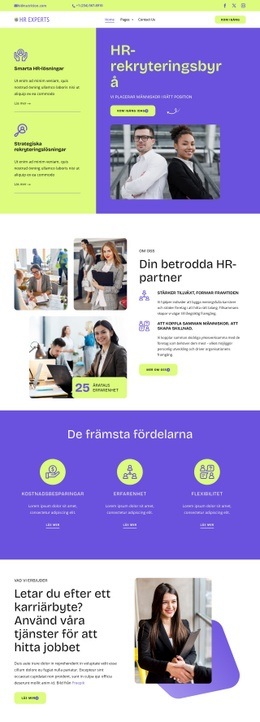 HR-rekryteringsbyrå Mallar