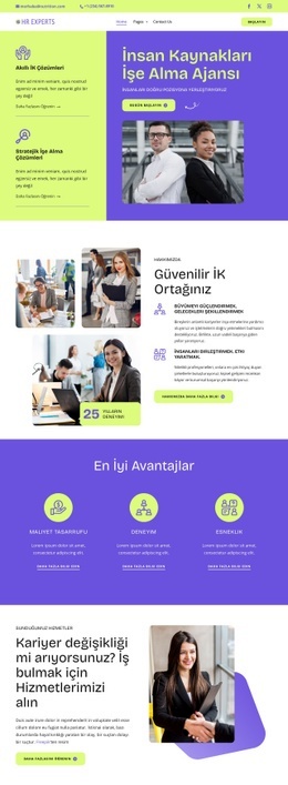 İnsan Kaynakları İşe Alma Ajansı Şablonlar