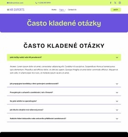 Často kladené otázky k náboru Šablony