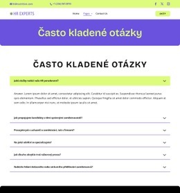 Často kladené otázky k náboru HTML Šablony