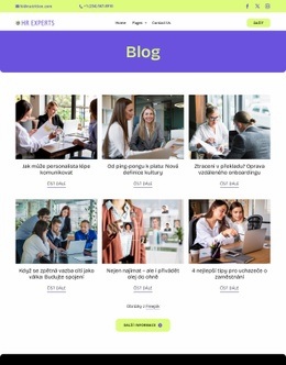 HR blog HTML Šablony