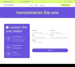 HR Contact Page