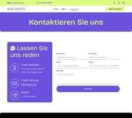 HR contact page HTML5-Vorlagen