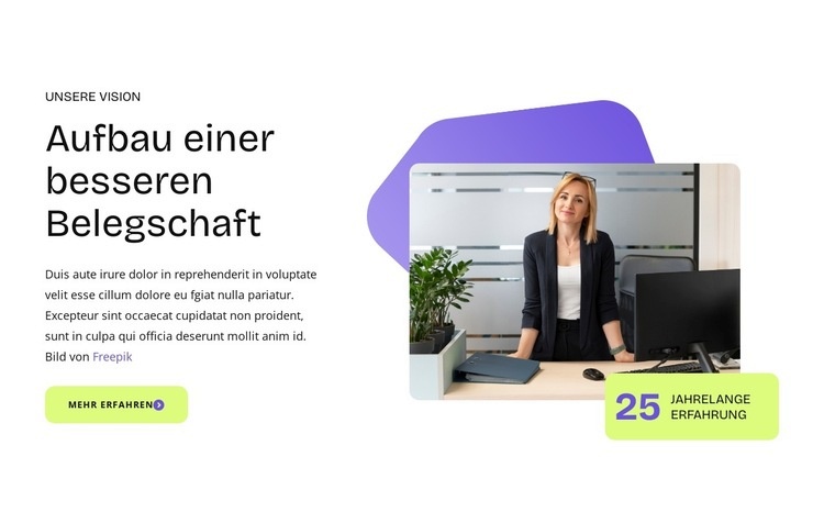 Wachstumsmöglichkeiten bieten HTML5-Vorlage