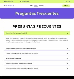 Preguntas frecuentes sobre contratación Diseños de sitios web