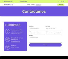HR Contact Page