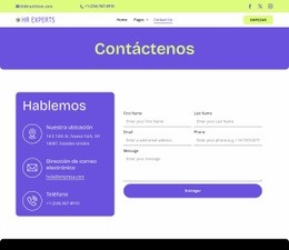 HR contact page Plantillas HTML5