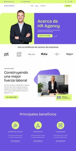 Conozca a su socio de RR.HH. Plantillas de una página