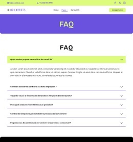 FAQ sur le recrutement Modèles
