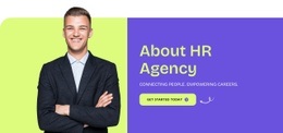 About hr agency - Html Code Example by Nicepage