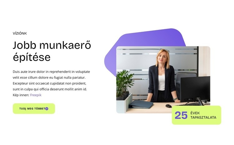 Növekedési lehetőségeket kínál Sablon