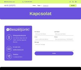 HR Contact Page