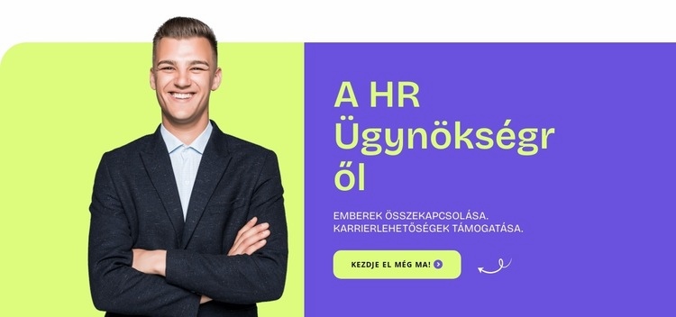 A HR ügynökségről Weboldal sablon