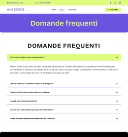 Domande frequenti sul reclutamento Modelli CSS
