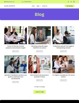 Blog sulle risorse umane Modelli HTML5