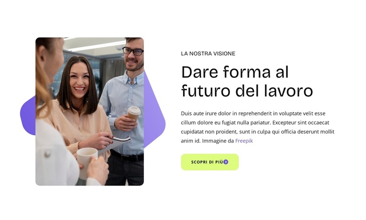 Preparare i futuri leader Modello di sito Web