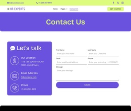 Joomla Extensions For HR Contact Page