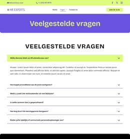 Veelgestelde Vragen Over Werving - HTML-Sjablooncode