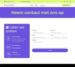 HR Contact Page
