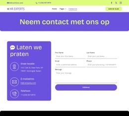 HR contact page Website-ontwerpen