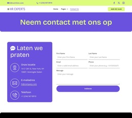 HR Contact Page