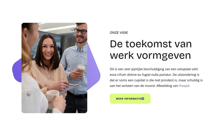 Toekomstige leiders opleiden Website sjabloon