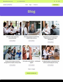 Blog HR Projekty witryn internetowych