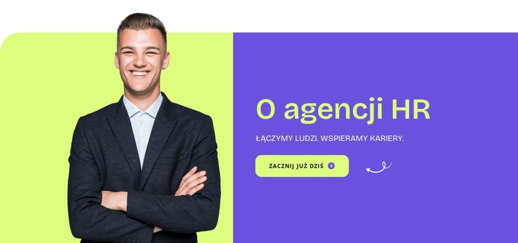 O agencji HR Szablon HTML