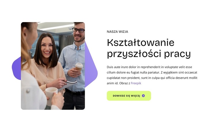 Przygotowywanie przyszłych liderów Szablon witryny sieci Web